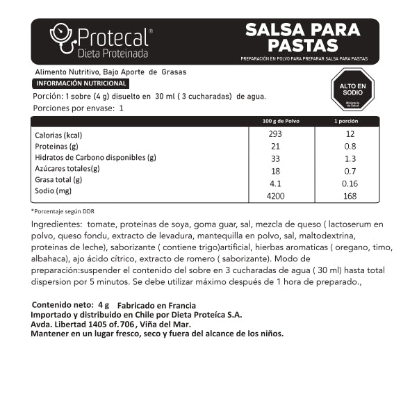 Macarrones con Salsa Proteicos - 5 Porciones