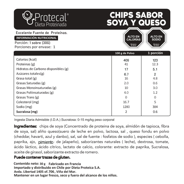 Nachos Soya-Queso - 7 Porciones