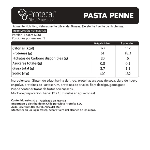 Macarrones con Salsa Proteicos - 5 Porciones