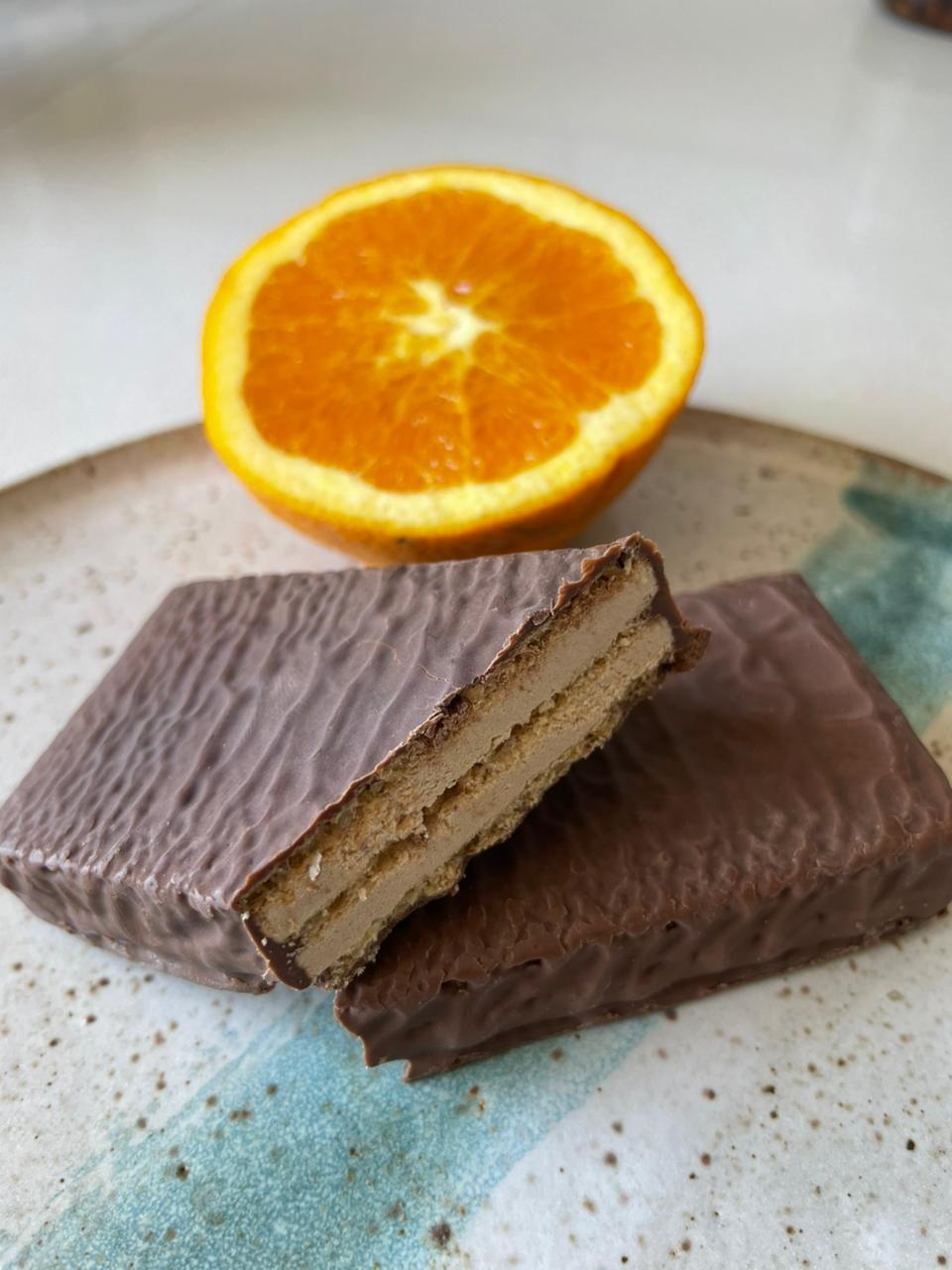 Oblea Sabor Chocolate Naranja  - 7 Unidades