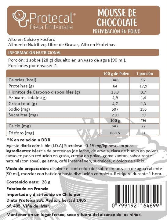 Mousse de Chocolate - 7 Sobres