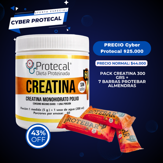 Pack Creatina + Protebar Almendra
