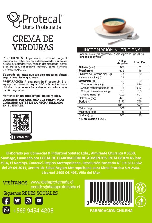 Crema de Verduras - 7 Sobres