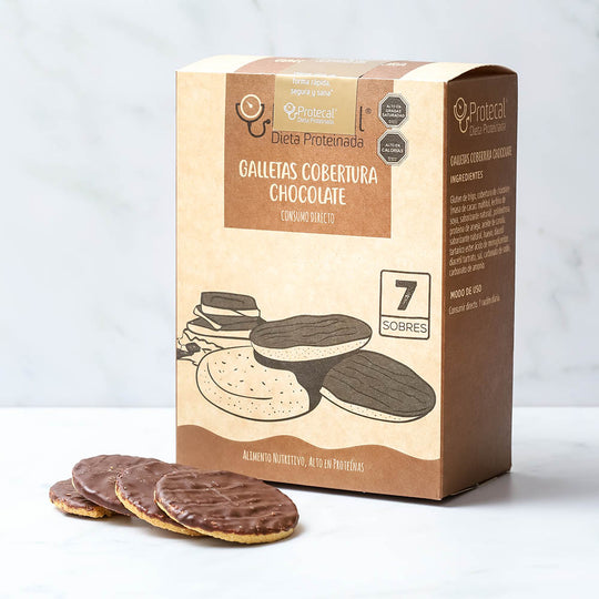 Galleta Cobertura Chocolate - 7 Unidades