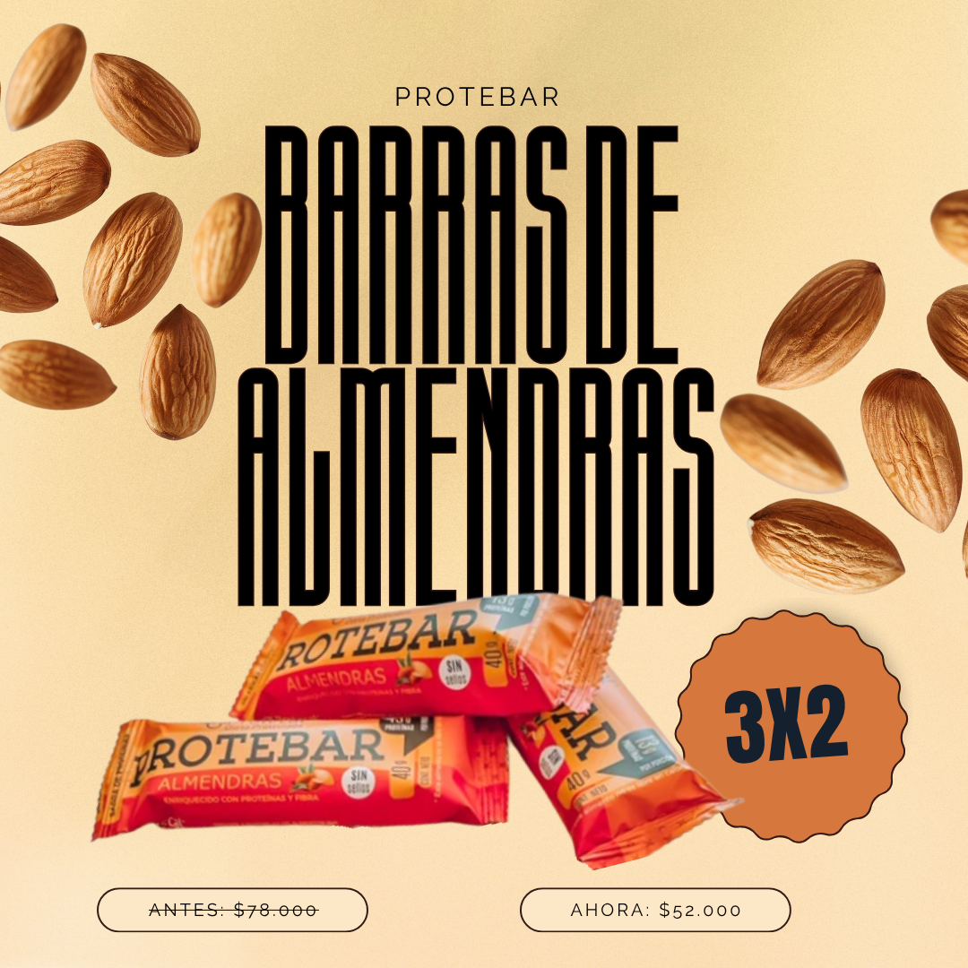 Pack Protebar 3x2 Barras Almendras