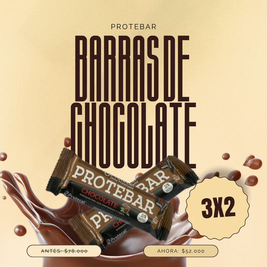 Pack Protebar 3x2 Barras Chocolate