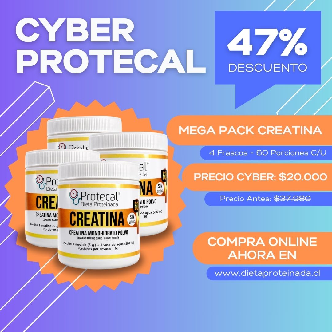 Cyber Mega Pack Creatina - 4 Unidades